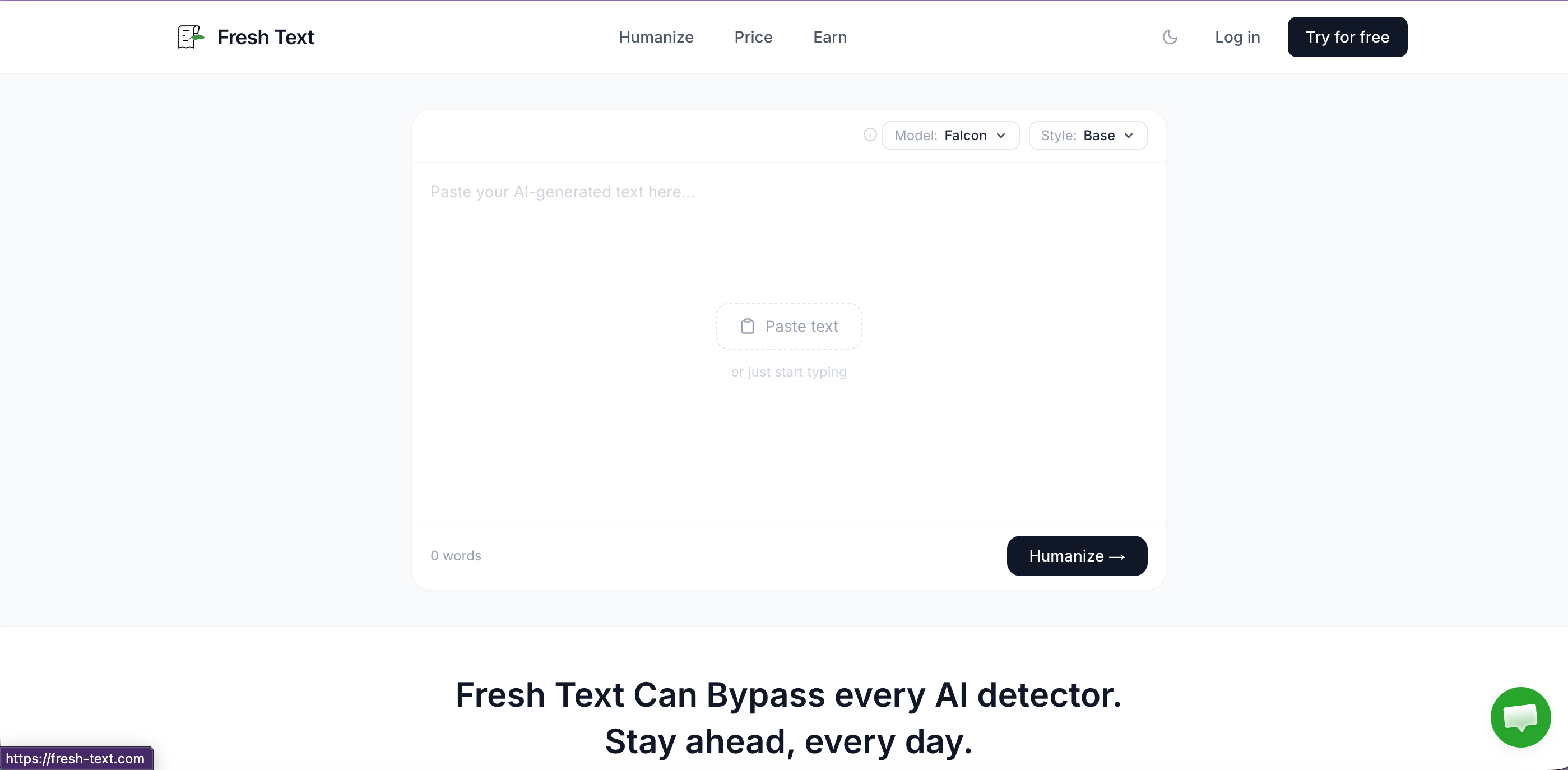 Fresh Text preview